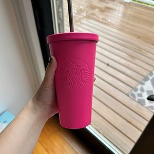 Matte Pink Starbucks Tumbler